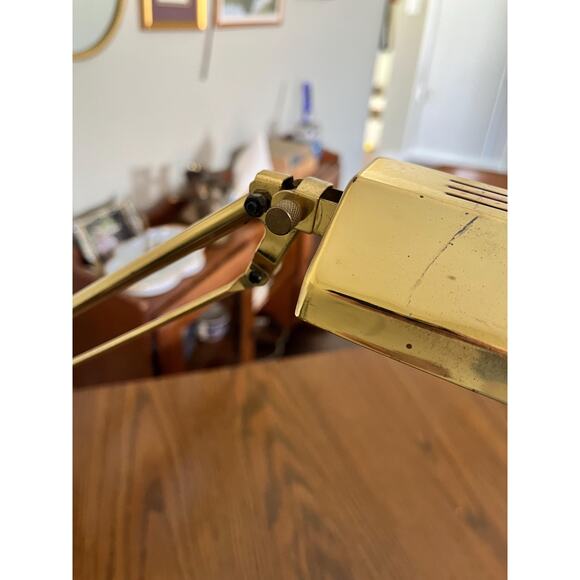 1970’s Postmodern Brass Pendulum Desk Lamp - Picture 3 of 10